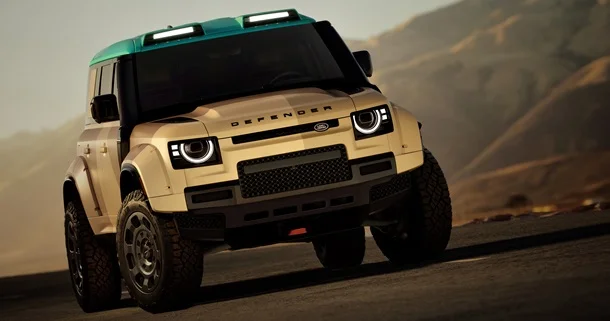 Land Rover məhdud buraxılışlı Defender Dakar ı təqdim edir