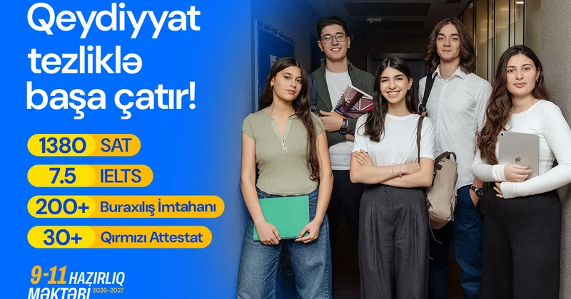 Orta hesabla 1380 SAT, 7.5 IELTS və 100% qəbul! “9 11 Hazırlıq Məktəbi”nin nəticələri