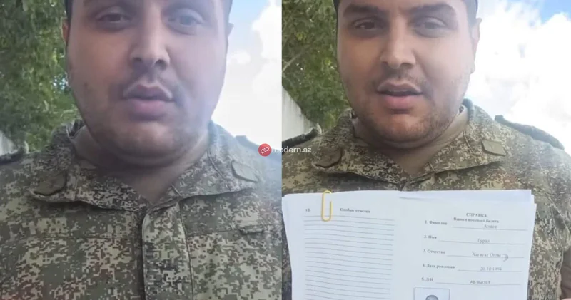 Rusiya Azərbaycan vətəndaşını zorla müharibəyə göndərir GÖRÜNTÜ