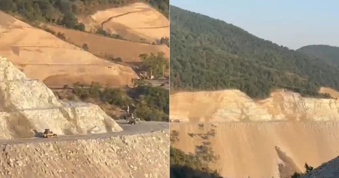 Laçın dağlarında böyük yol tikintisi Görüntülər YAYILDI VİDEO