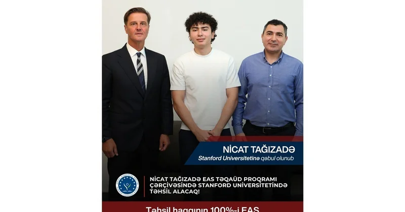Avropa Azərbaycan Məktəbi məzununa Stanford Universitetində təhsil üçün 100% təqaüd dəstəyi verir