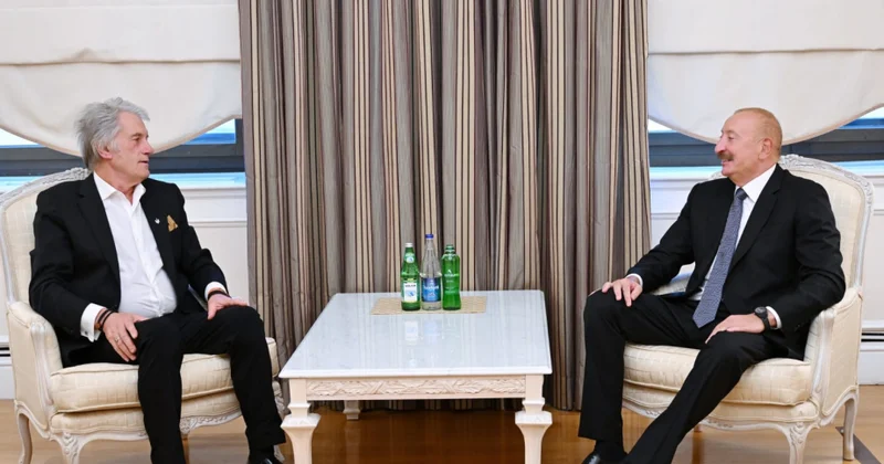 Prezident İlham Əliyev Ukraynanın sabiq Prezidenti Viktor Yuşşenko ilə görüşüb
