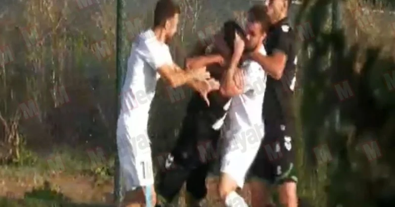 Массовая драка между азербайджанскими и турецкими футболистами. Вмешалась полиция ВИДЕО