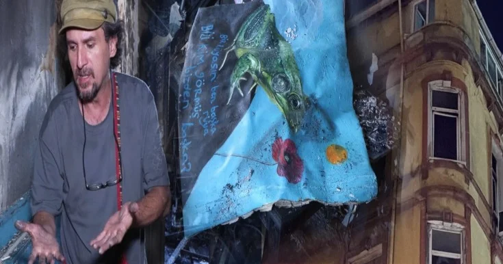 Azarkeşlərin atdığı fişəng rəssamın 20 illik əsərlərini kül etdi