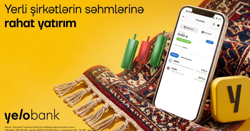 Yelo Invest ilə yerli şirkətlərin səhmlərinə yatırım etmək indi daha əlçatandır!