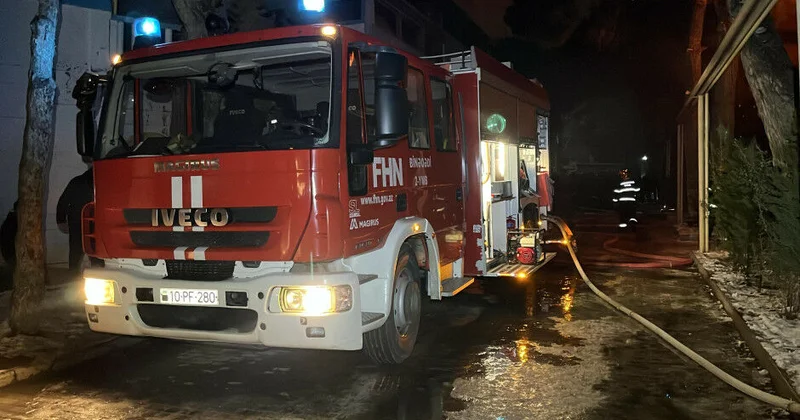 Sumqayıtda qamışlıq ərazidə yanğın olub