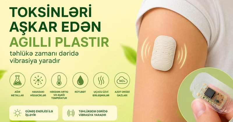 Toksinləri aşkar edən ağıllı plastır