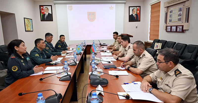В Баку состоялась встреча военных специалистов Азербайджана и Казахстана ФОТО