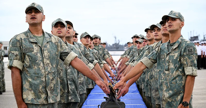 Azərbaycan Ordusunda andiçmə GÖRÜNTÜ