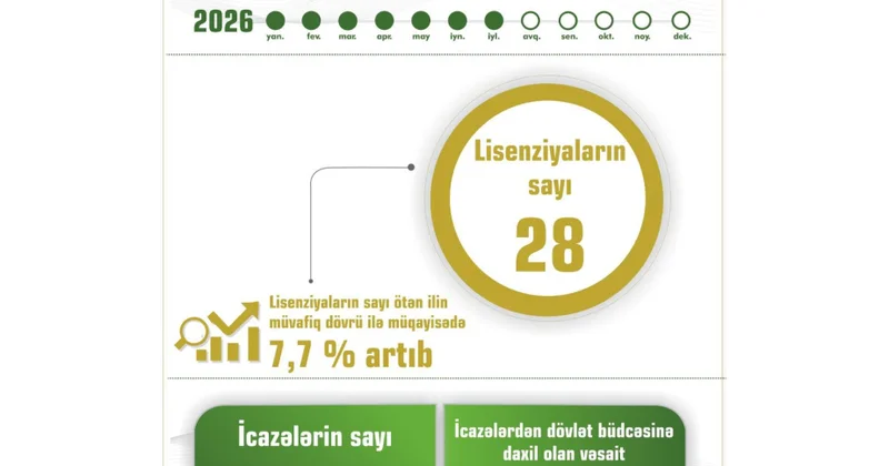 Naxçıvanda sahibkarlara verilən lisenziyaların sayı 7,7 faiz artıb