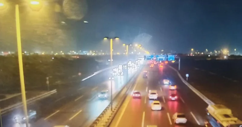 На этой дороге в Баку снижена скорость в связи с погодой