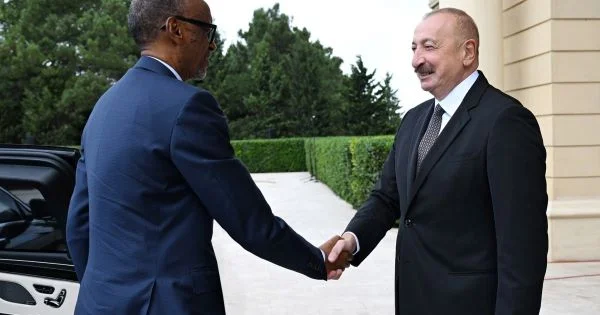 Azərbaycan prezidenti Ruanda lideri ilə görüşüb FOTOLAR (YENİLƏNİB)
