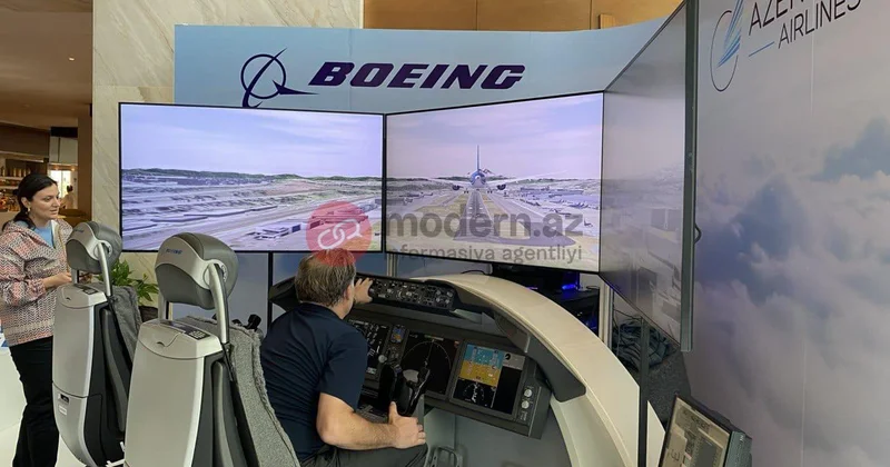 Bakıda Boeing təyyarəsi idarə edə bilərsiniz FOTOLAR