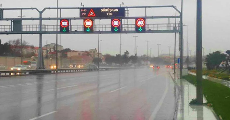 Zığ dairəsi Hava Limanı yolunda sürət həddi endirilib