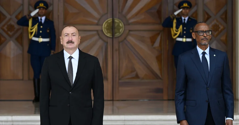 İlham Əliyev Ruanda Prezidentini belə qarşıladı FOTO/VİDEO