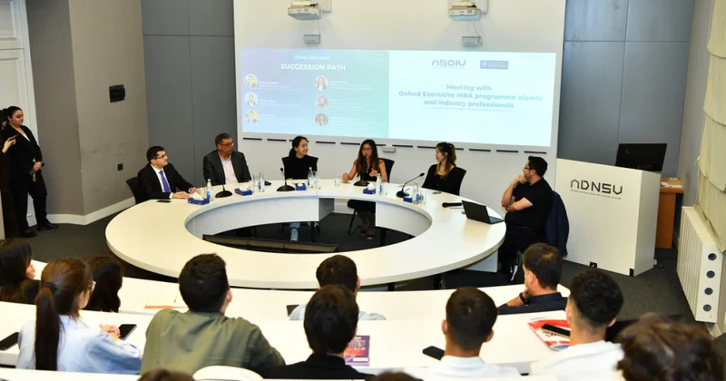 Oksford “Executive MBA” proqramının iştirakçıları ADNSU tələbələri ilə görüşüb