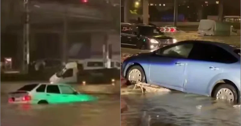 Leysan Dərbəndi iflic etdi yollar, evlər suyun altında qaldı