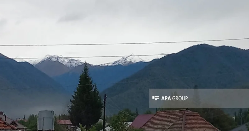 Zaqatalada yüksək dağlıq ərazilərə qar yağıb FOTO