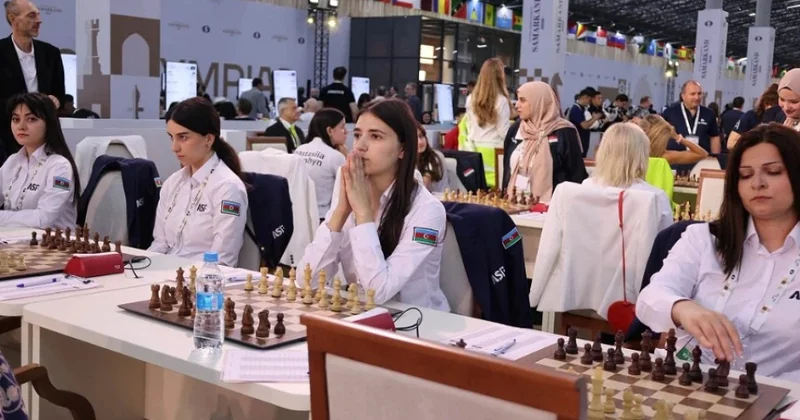 Şahmat Olimpiadası: Qadın yığmasından qələbə, kişi komandası heç heçə edib