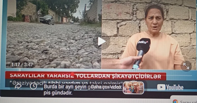 Saray sakinləri şikayətçidirlər: Bura dözülməzdir VIDEO