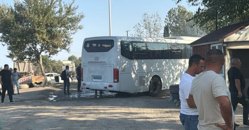 Xaçmaz Bakı marşrutu ilə hərəkət edən avtobusda yanğın baş verib
