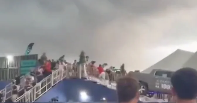 Сильнейший шторм обрушился на бразильский город ВИДЕО