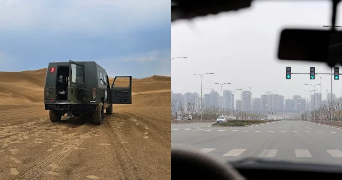 Boşalmış şəhəri sürücüsüz avtomobil poliqona çevirdilər FOTO