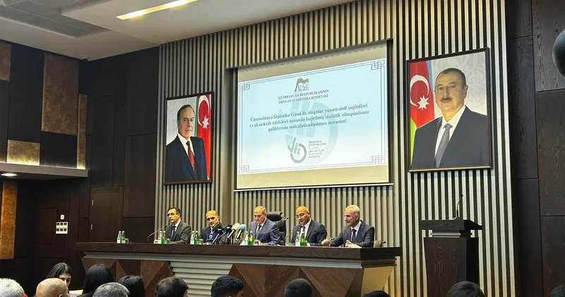 Ümumdünya Statistika Gününə həsr olunmuş tədbir keçirilir YENİLƏNİR/FOTOLAR