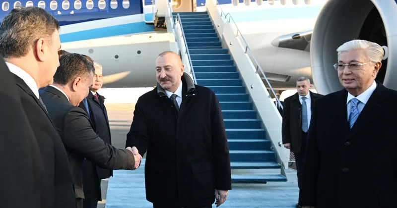 Ильхам Алиев прибыл в Казахстан Minval Politika