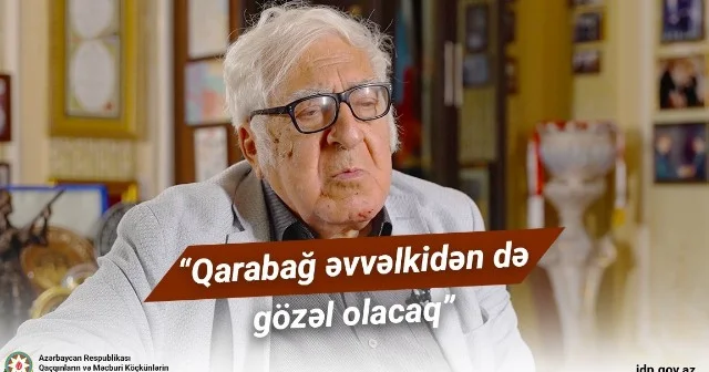 Qarabağ əvvəlkidən də gözəl olacaq Anar (VİDEO)