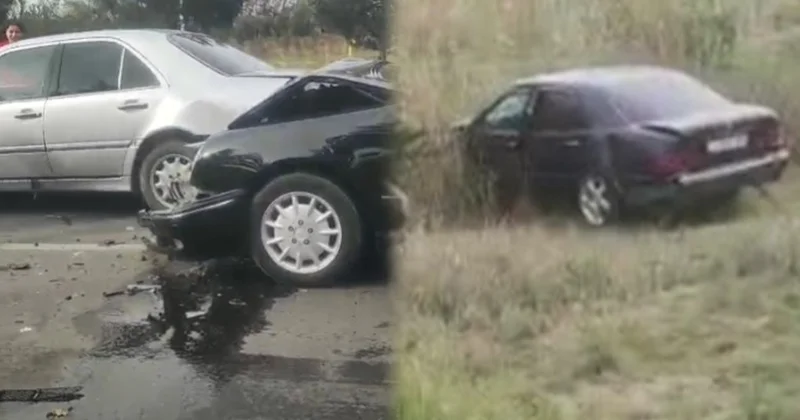Beyləqanda 3 “Mercedes” toqquşdu Video