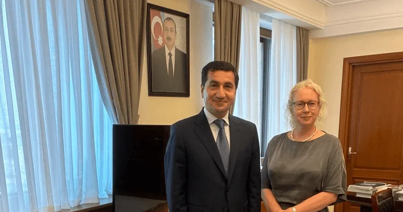 Hikmət Hacıyev İsveçin Azərbaycandakı səfiri ilə görüşüb
