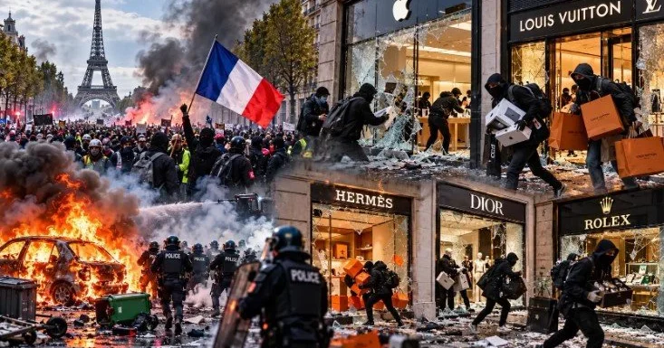 Fransada talanan lüks brendlərin məhsulları küçələrdə görün neçəyə satılır FOTO