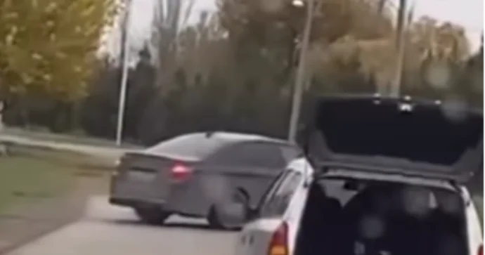 BMW ilə toy karvanını bir birinə qatdı VİDEO