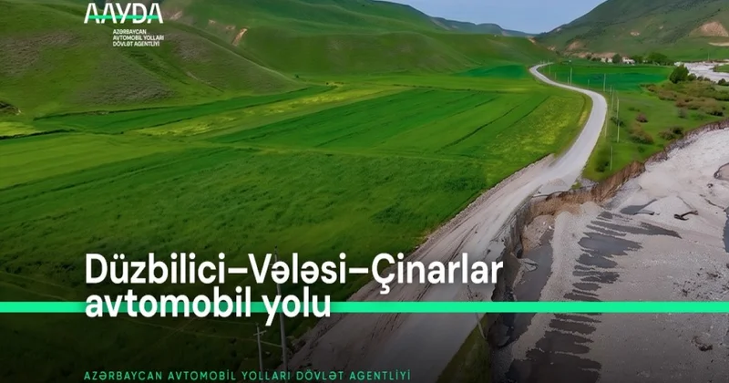 Şabranda sel nəticəsində zədələnmiş yol infrastrukturu bərpa olunub