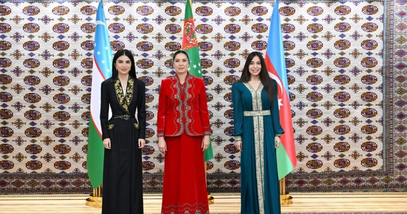Aşqabadda Leyla Əliyevanın, Oğulcahan Atabayevanın və Saida Mirziyoyevanın üçtərəfli görüşü olub