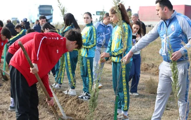 Turan Tovuzun təşkilatçılığı ilə ağacəkmə aksiyası keçirildi Şəkillər