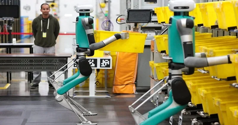 Amazon bu işçiləri robotlarla əvəzləyəcək 600 min iş yeri bağlana bilər