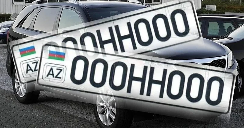 Azərbaycanda yeni ilk 3 rəqəmli avtomobil nömrələri