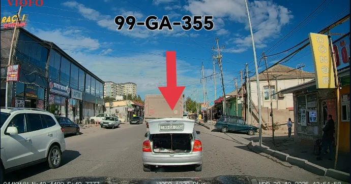 Sürücü yük yerini açıq qoyub hərəkət etdi: Cəriməsi var VİDEO