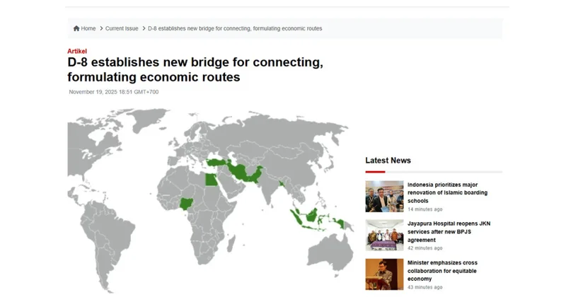 Azərbaycanın D 8 ə qoşulması qrup üzvləri arasında əməkdaşlıq imkanlarını genişləndirib