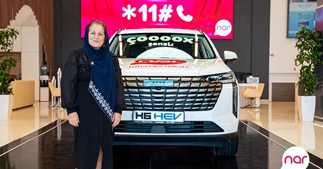 “Nar”ın həyəcan dolu lotereyasının növbəti qalibi yeni avtomobilinə qovuşdu