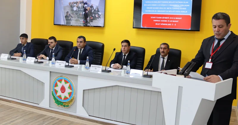 Naxçıvanda hərrac yolu ilə 5 torpaq sahəsi mülkiyyətə verilib