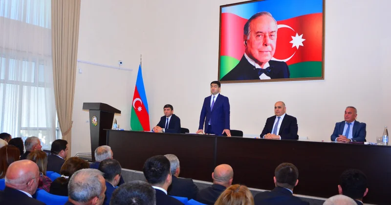 Ağstafada rayonun sosial iqtisadi inkişafı müzakirə olundu FOTOLAR