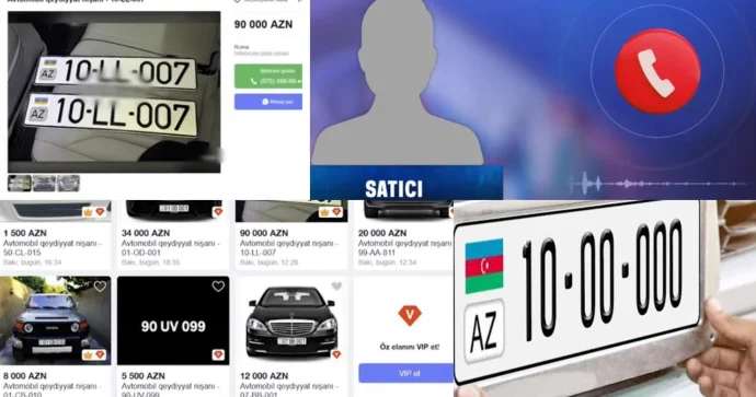 Maşın nömrələrinin satışı adı ilə dələduzluq edirlər DYP vətəndaşlara çağırış etdi VİDEO