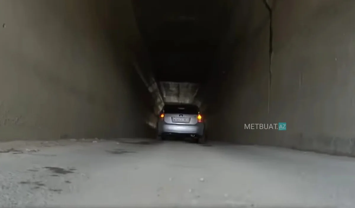 Bakı dairəvi yolunda müəmmalı tunel VİDEO