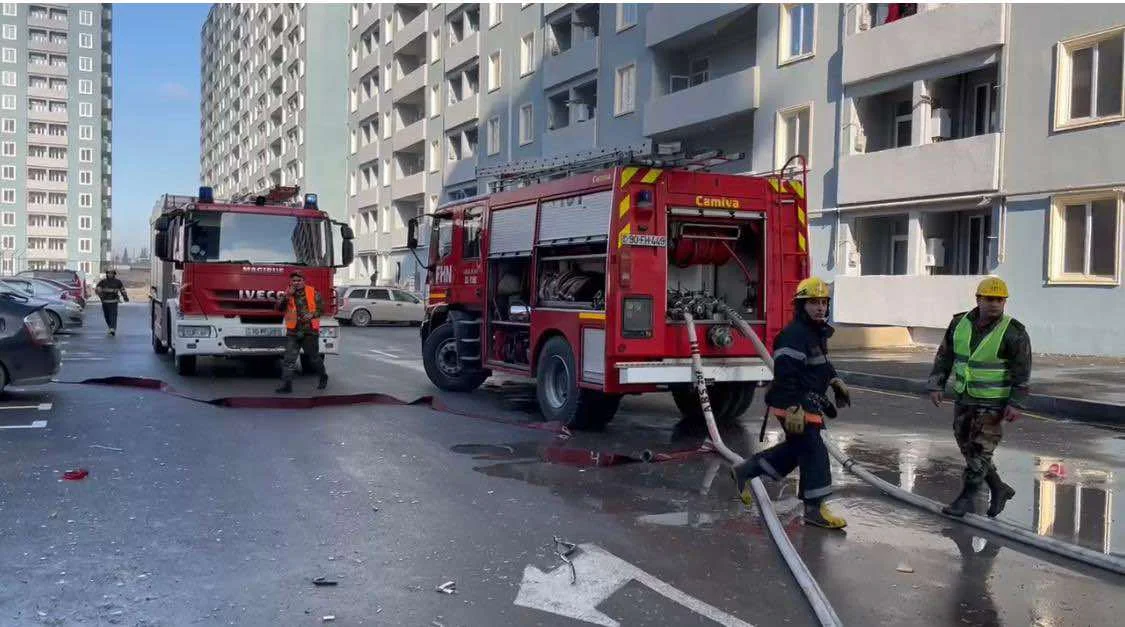 Yanğın qısa müddətdə söndürülüb