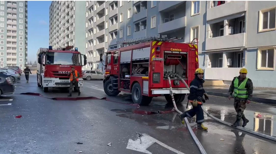 Saraydakı yanğın söndürüldü YENİLƏNİB