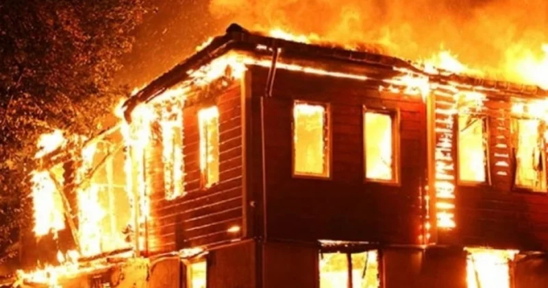 Şəmkirdə fərdi yaşayış evi yandı