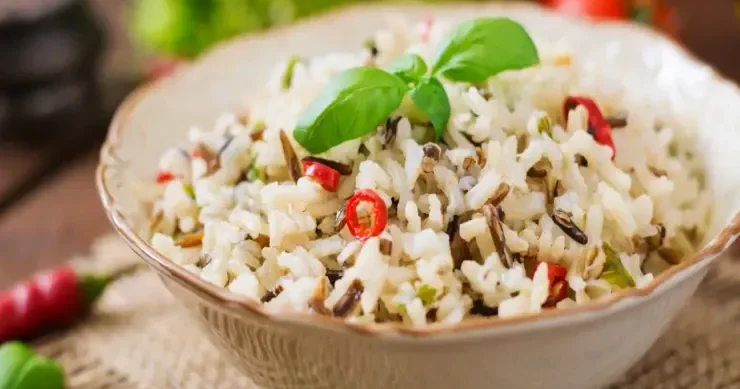 Ətsiz iki növ düyü ilə plov Ən ləzzətli resept